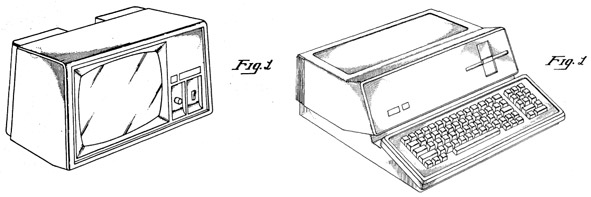 patent figures of 1980s Apple personal computer