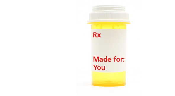 medicine bottle that reads Rx Made for: You