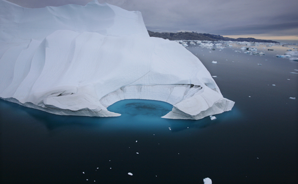 Iceberg melting off the coast of Ammasalik, Greenland