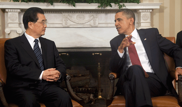 President Hu and Presdient Obama